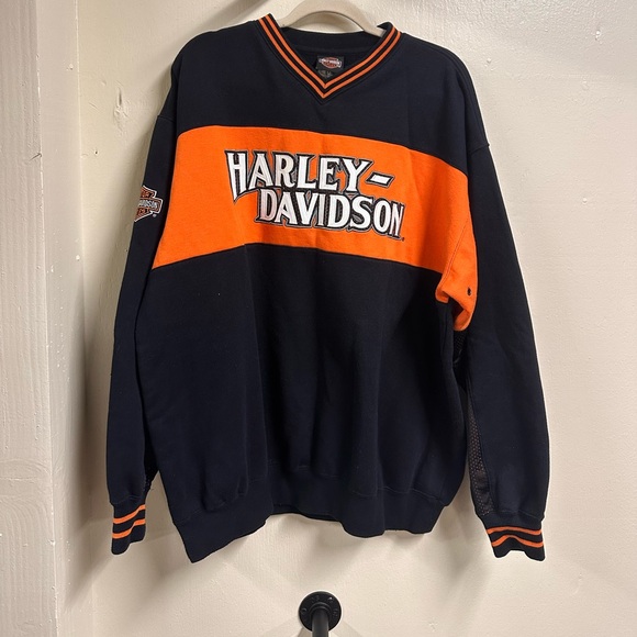 Harley Davidson v neck pull over sweatshirt Coos Bay, OR size XL men’s - Picture 1 of 5